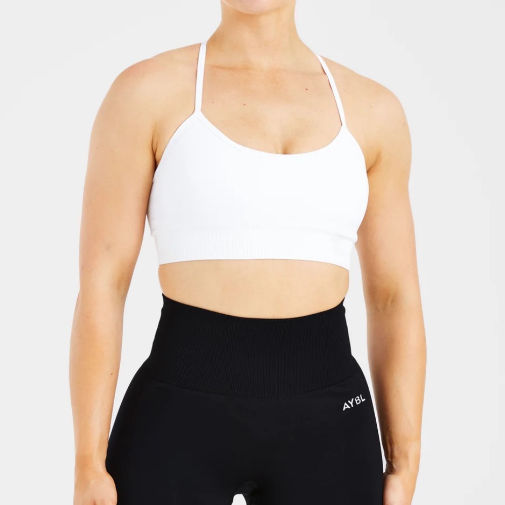 AYBL EMPOWER SEAMLESS SPORTS BRA WHITE - S